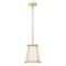Z-Lite Lenyx Pendant Pendant, 1-Light, 10 In.W x 10 In.L x 20.25 In.H, Rubbed Brass/White 1935MP-RB - alternate 1